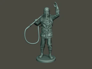 german soldier ww1 saluting g5 3D Print Model