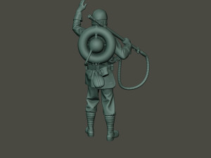 german soldier ww1 saluting g5 3D Принт Модель