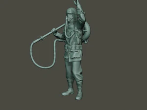 german soldier ww1 saluting g5 3D Print Model