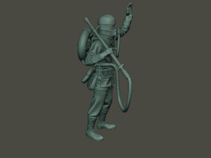 german soldier ww1 saluting g5 3D Принт Модель