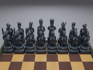 beautiful chess female 3D 打印模型