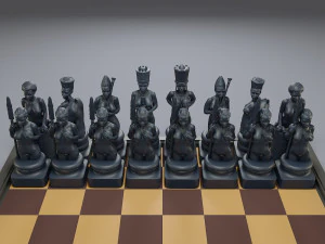 beautiful chess female 3D Print Model
