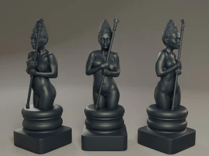 beautiful chess female 3D Print Model