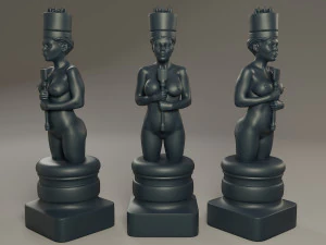 beautiful chess female 3D Print Model
