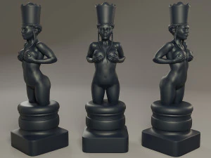 beautiful chess female 3D Print Model