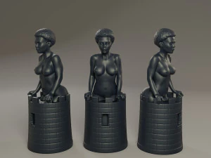 beautiful chess female 3D Print Model