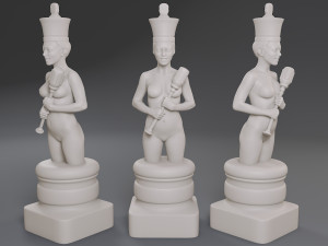 beautiful chess female 3D 打印模型