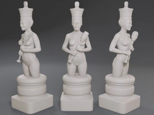 beautiful chess female 3D Print Model