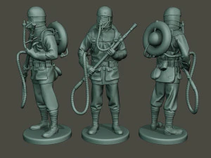 soldado alem&aacute;n ww1 stand g5 Modelo de impresión 3D