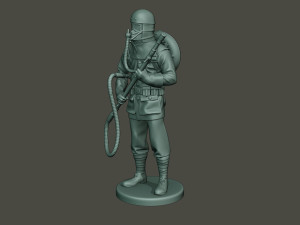 german soldier ww1 stand g5 3D Baskı Modeli