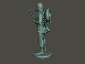german soldier ww1 stand g5 3D Baskı Modeli