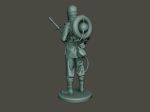 german soldier ww1 stand g5 3D Baskı Modeli