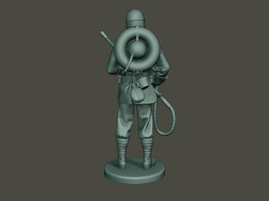 german soldier ww1 stand g5 3D Baskı Modeli