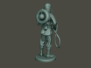german soldier ww1 stand g5 3D Baskı Modeli
