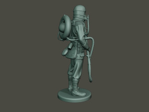 german soldier ww1 stand g5 3D Baskı Modeli