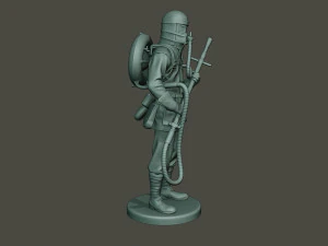 german soldier ww1 stand g5 3D Print Model