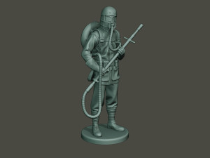 german soldier ww1 stand g5 3D Baskı Modeli