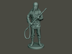 german soldier ww1 stand g5 3D Baskı Modeli