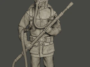 german soldier ww1 stand g5 3D Print Model