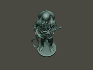 german soldier ww1 stand g5 3D Baskı Modeli
