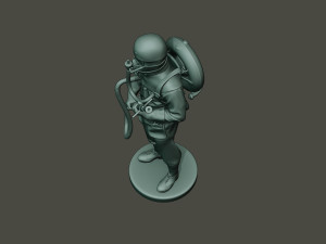 german soldier ww1 stand g5 3D Baskı Modeli