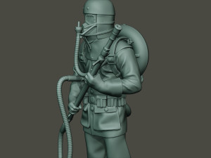 german soldier ww1 stand g5 3D Baskı Modeli