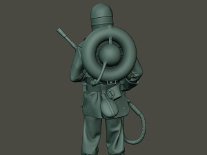 german soldier ww1 stand g5 3D Baskı Modeli