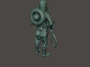 german soldier ww1 stand g5 3D Baskı Modeli