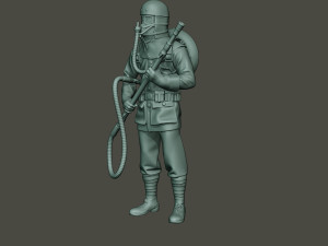 german soldier ww1 stand g5 3D Baskı Modeli