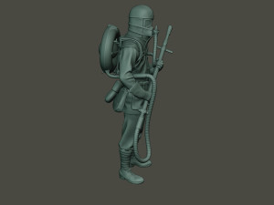 german soldier ww1 stand g5 3D Baskı Modeli