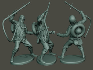 german soldiers ww1 g5 pack 1 3D Baskı Modeli