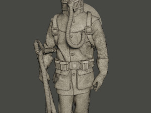 german soldiers ww1 g5 pack 1 3D Baskı Modeli