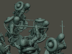 german soldiers ww1 g5 pack 1 3D Baskı Modeli