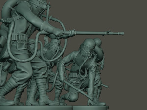 german soldiers ww1 g5 pack 1 3D Baskı Modeli