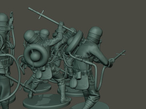 german soldiers ww1 g5 pack 1 3D Baskı Modeli