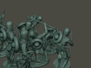 german soldiers ww1 g5 pack 1 3D Baskı Modeli
