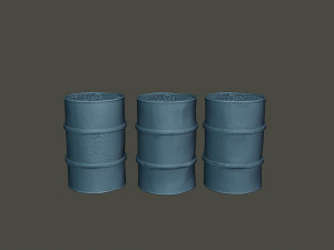 www2 german fuel drums and fuel tanks pack 3D Print Model