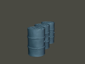 www2 german fuel drums and fuel tanks pack 3D Print Model