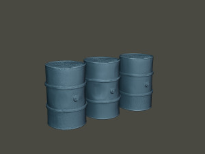 www2 german fuel drums and fuel tanks pack 3D Print Model
