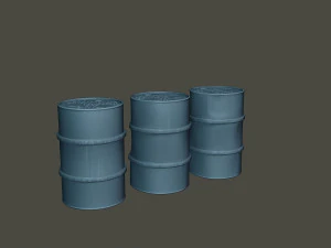 www2 독일 연료 드럼 및 연료 탱크 팩 3D 프린트 모델