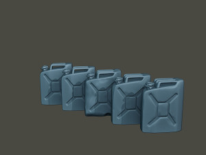 www2 german fuel drums and fuel tanks pack 3D Print Model