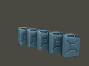 www2 german fuel drums and fuel tanks pack 3D Print Model