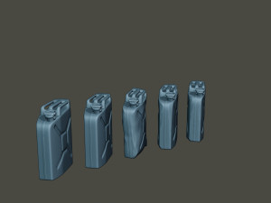 www2 german fuel drums and fuel tanks pack 3D Print Model