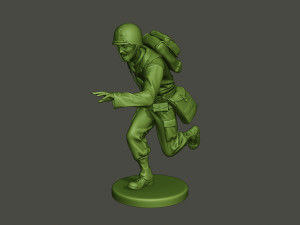 american medic soldier ww2 run a8 3D-Druckmodell