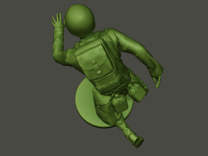 american medic soldier ww2 run a8 3D-Druckmodell