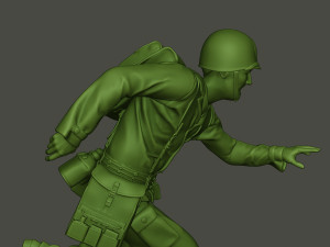 american medic soldier ww2 run a8 3D-Druckmodell