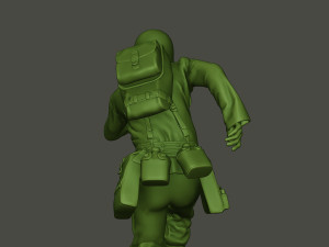 american medic soldier ww2 run a8 3D-Druckmodell