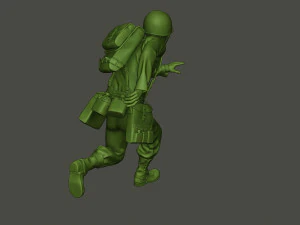 soldado m&eacute;dico americano ww2 run a8 Modelo de impresión 3D
