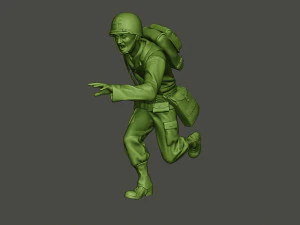 soldado m&eacute;dico americano ww2 run a8 Modelo de impresión 3D