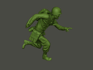 american medic soldier ww2 run a8 3D-Druckmodell